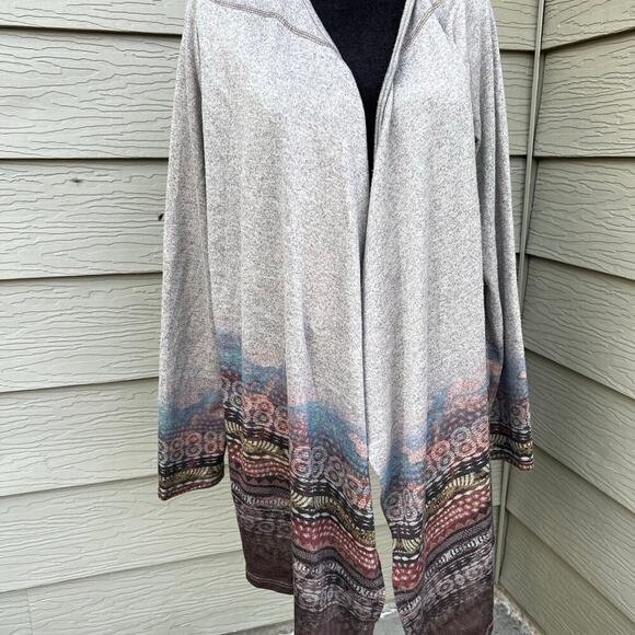 Live and Let Live, open front long sleeve cardigan women's size XL - Picture 2 of 11